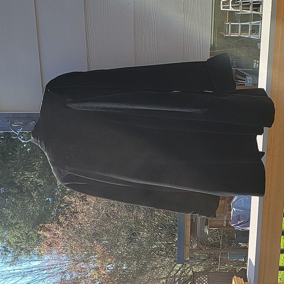 JS Collections⁷ Black Velveteen Duster/Opera Coat - Picture 7 of 16